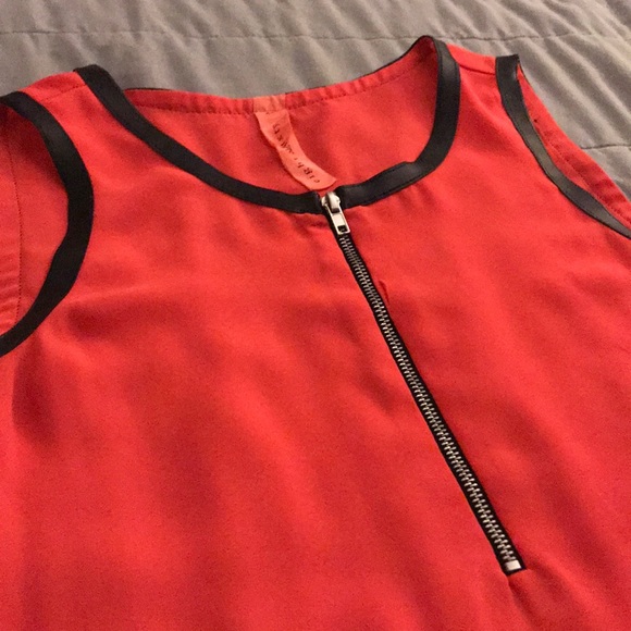 XS Eight Sixty semi-sheer, flowy neon tank - Picture 2 of 4